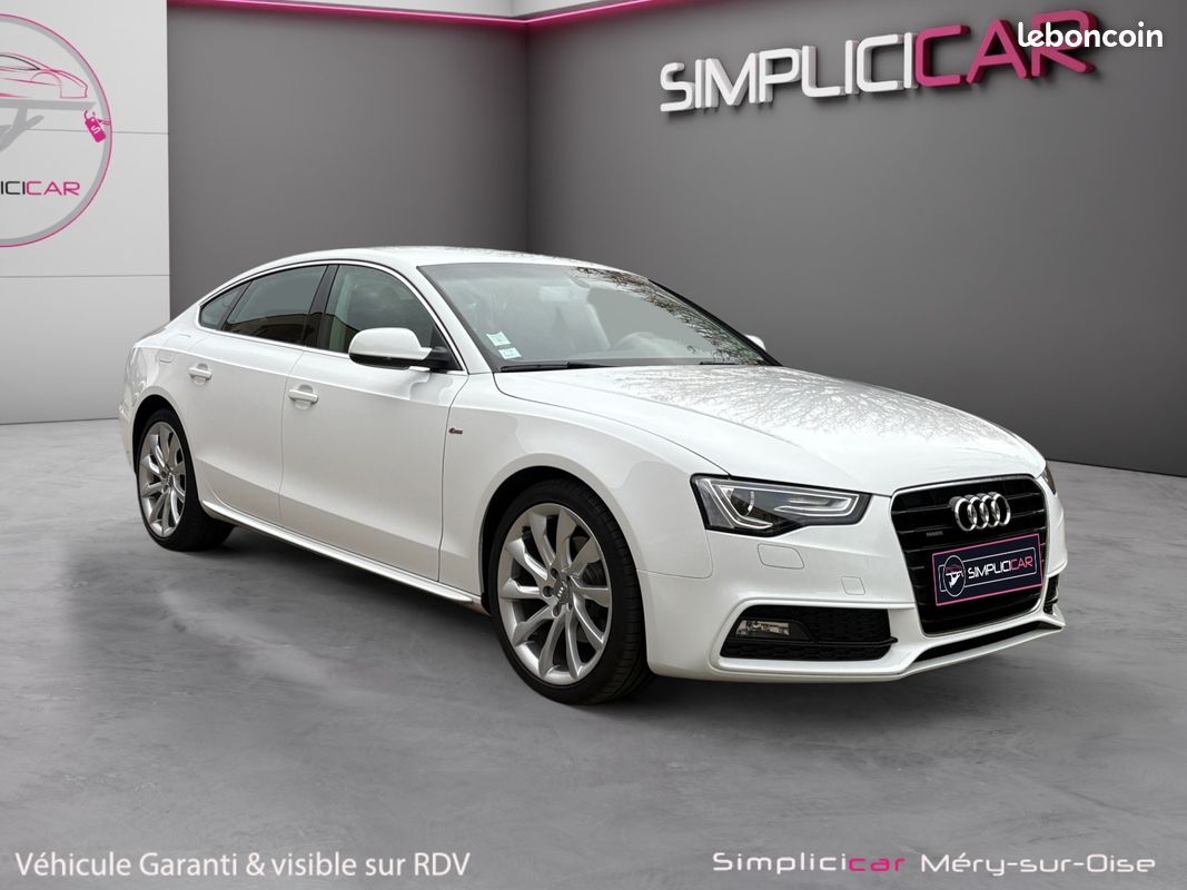 AUDI A5 (2) SPORTBACK 2.0 TDI 190 S LINE QUATTRO S TRONIC 190Ch Garantie 12 mois TRÉS BON ÉTAT SUIVI AUDI (image 1)