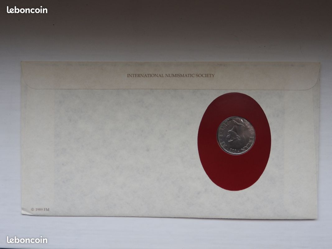 Pièce monnaie Italie 50 Centimes Victor Emmanuel 1940 Coins Enveloppe timbrée (image 2)