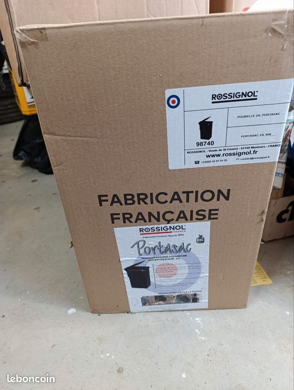 Poubelle de porte 23L Rossignol neuve (image 1)