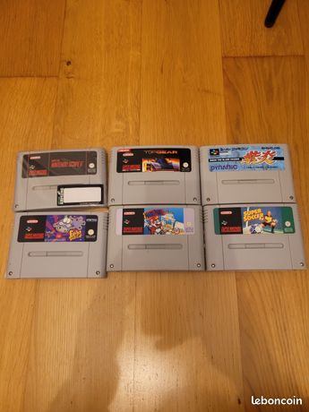 LOT 10 JEUX Super Famicom Super Nintendo snes Jap console sfc mario