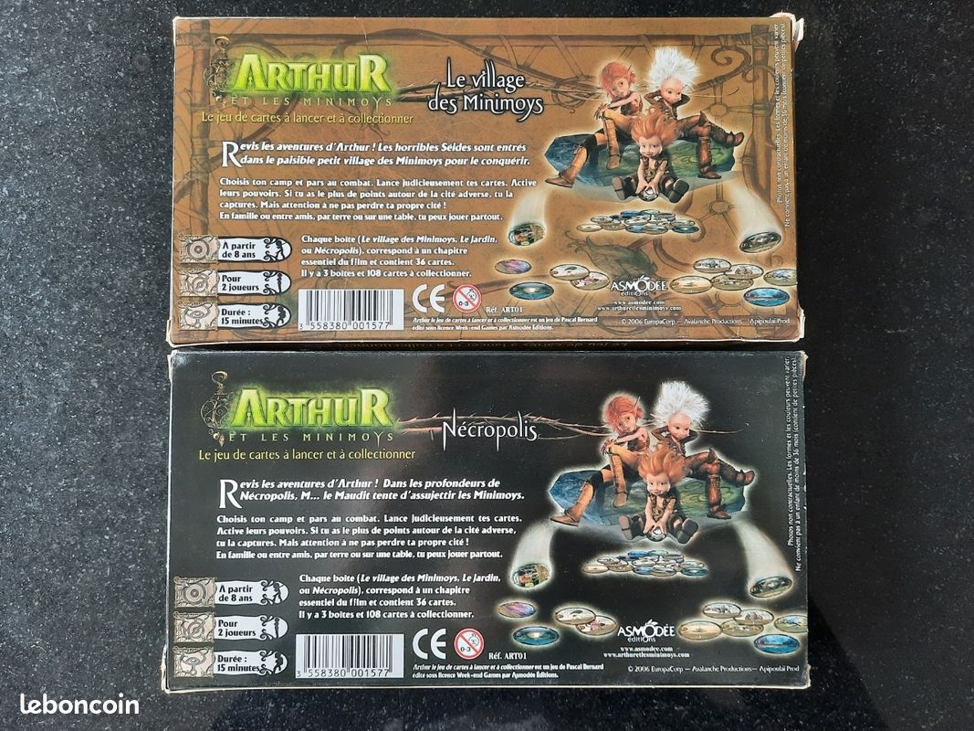 Jeu de cartes à lancer Arthur et les Minimoys (image 2)