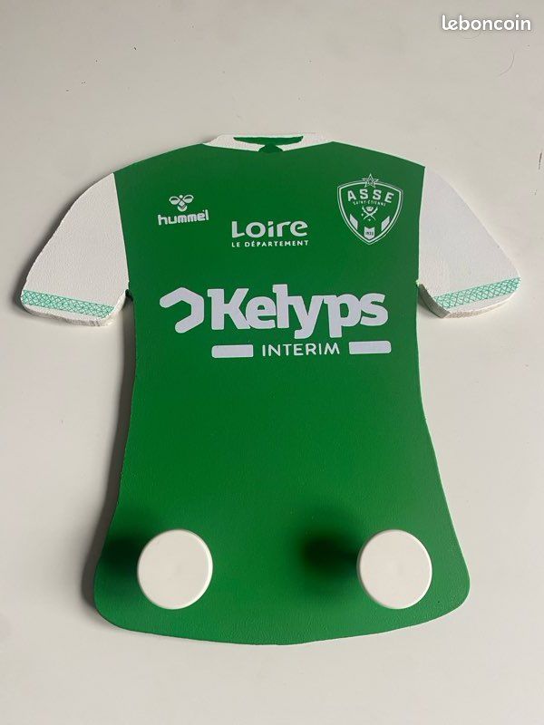 Porte clé badge ASSE SAINT ETIENNE LES VERTS football personnalisé collection Vert