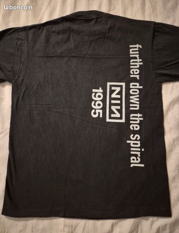 T-shirt Vintage Nine Inch Nails NIN 1992 Taille XL - Style Années 90, Occasion Très Bon état
