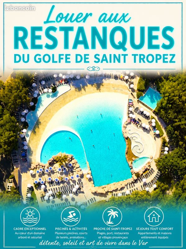 Dispo du 29/08 au 5/09 3 pièces RDJ Vue Mer Clim 50 M Parc aquatique Les Restanques (image 16)