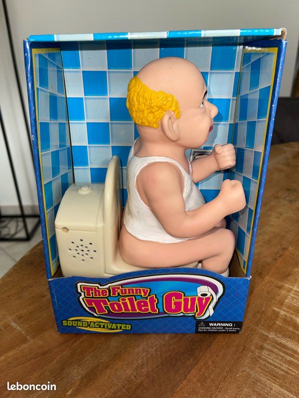 Vends figurine humoristique interactive "The Funny Toilet Guy" (image 1)