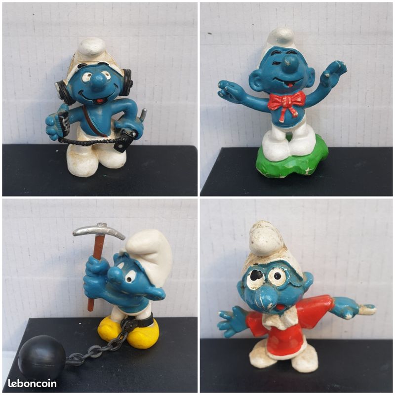Figurine Schtroumpf Moine Schleich – Rare Et En Excellent état Pour Collection