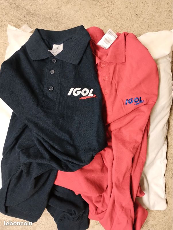 Vends Polo bleue manche longues et t-shirt noir manches courtes igol (image 3)
