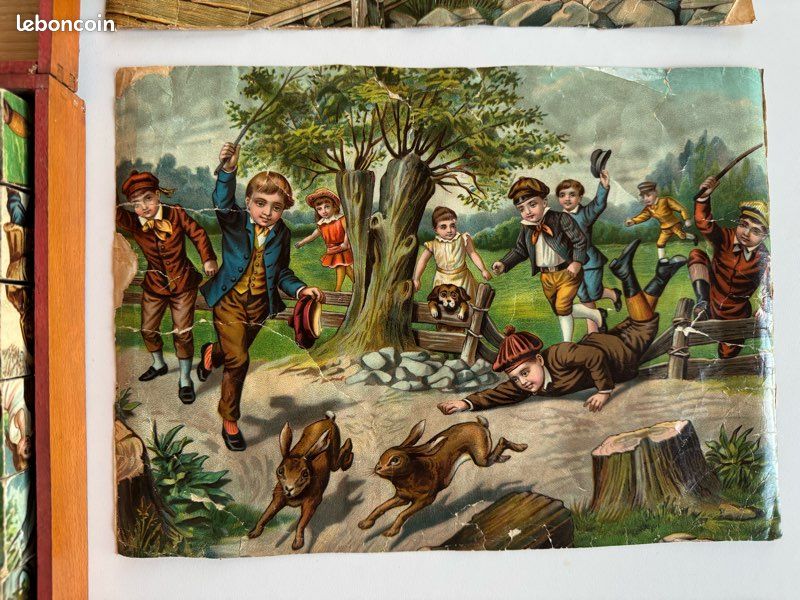 ANCIENNE BOITE DE jeux les cubes France jouet, walt disney, puzzle ANCIENNE BOITE DE jeux les cubes France jouet, walt disney, puzzle