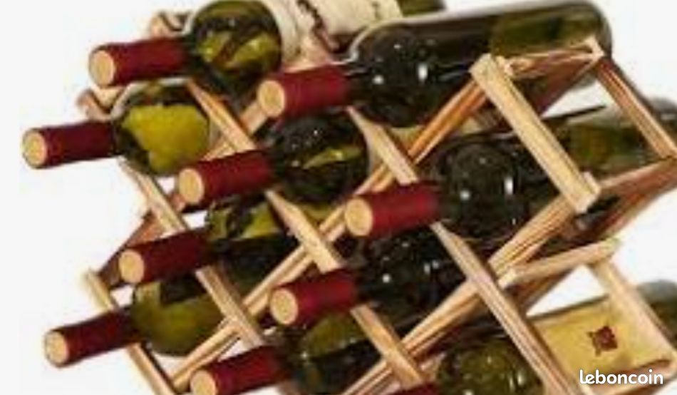 Range bouteilles pliable en bois (image 3)
