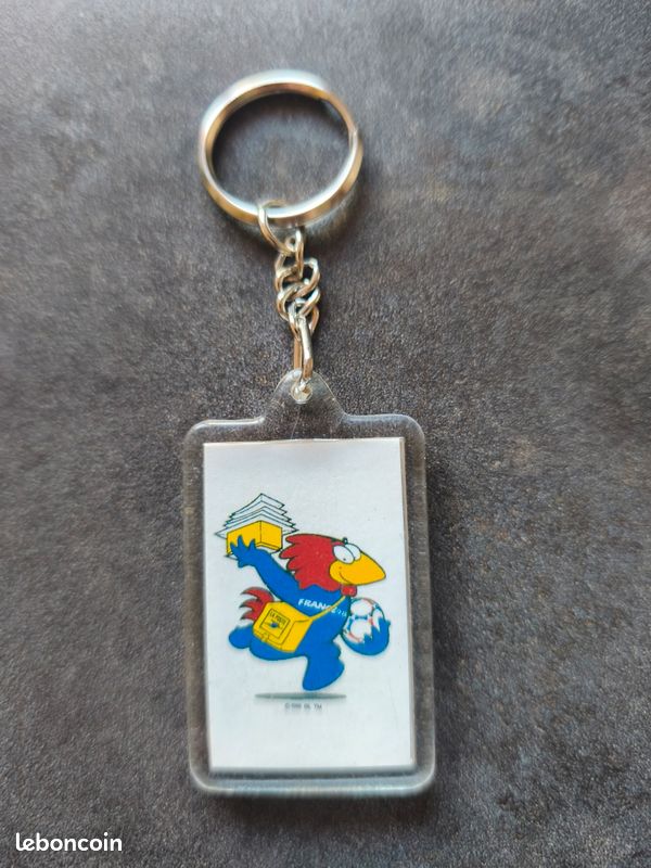 Porte-clé publicitaire LA POSTE - Mascotte FOOTIX Coupe du Monde 1998 - Collection
