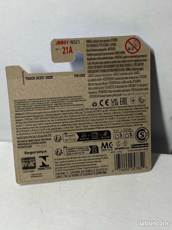 Voiture Hot Wheels 1/64 Madfast 2025 #3/5 - Modèle Mainline, Neuf Sous Blister