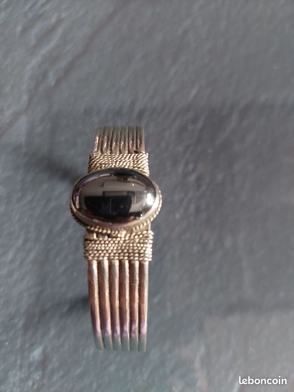 Bracelet Ancien Ajustable En Argent 925 Poinçonné - Style Vintage - Occasion