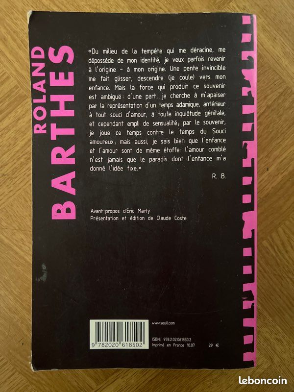 Le discours amoureux Roland Barthes (image 2)
