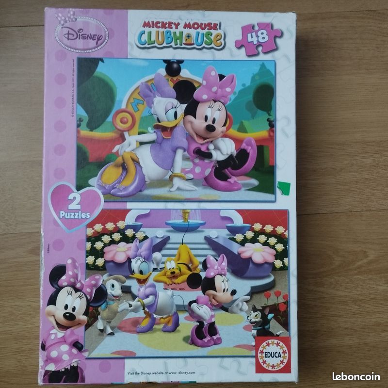 2 puzzles Minnie et Daisy Disney - Jeux & Jouets