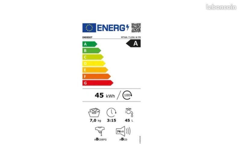 Lave linge indesit 7kgs (image 4)