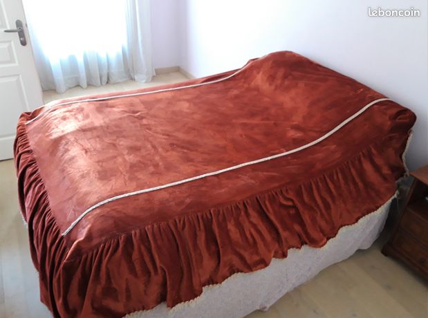 Jeté de lit avec des impressions ethniques Orange 240x260 cm