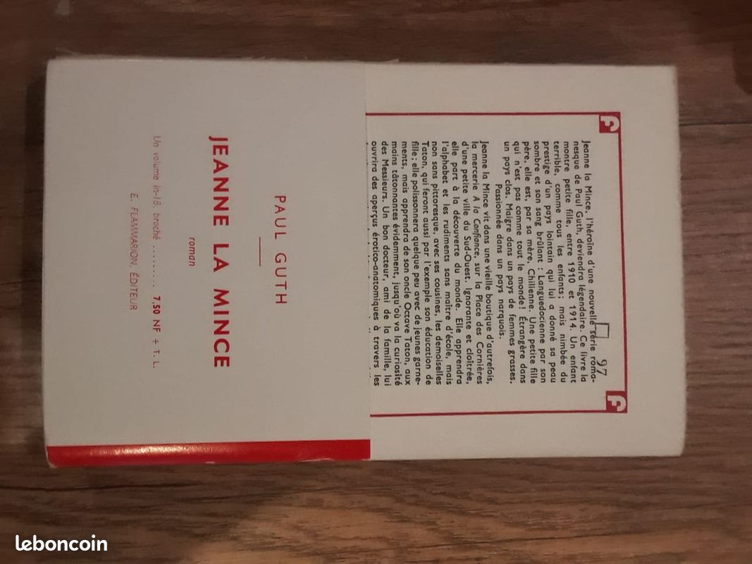 Roman Jeanne la Mince de Paul Guth 1960 (image 4)