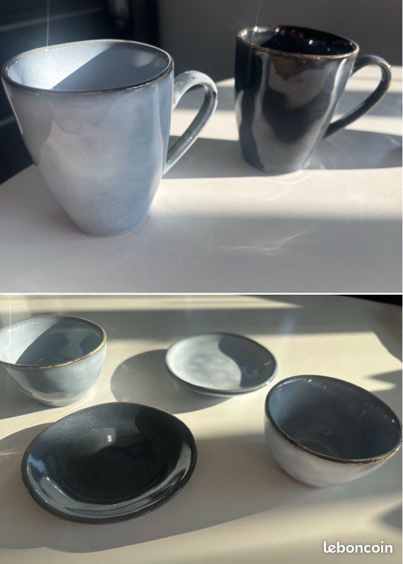 Ensemble 6 pièces vaisselle petit déjeuner earth casa (image 1)