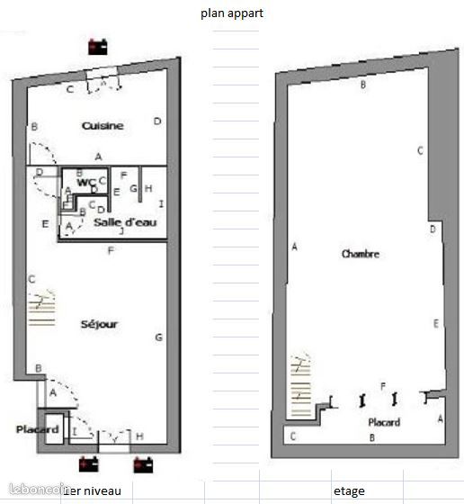 Appartement 2 pièces 42 m² · à Bourgoin-Jallieu · 42 m² · 540 €