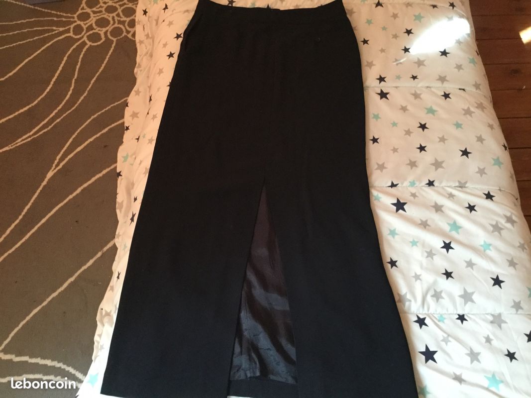 Jupe longue noire TBE taille 12 CONNECTION (image 2)
