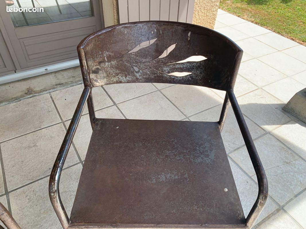 Chaises extérieures fer forgé (image 1)