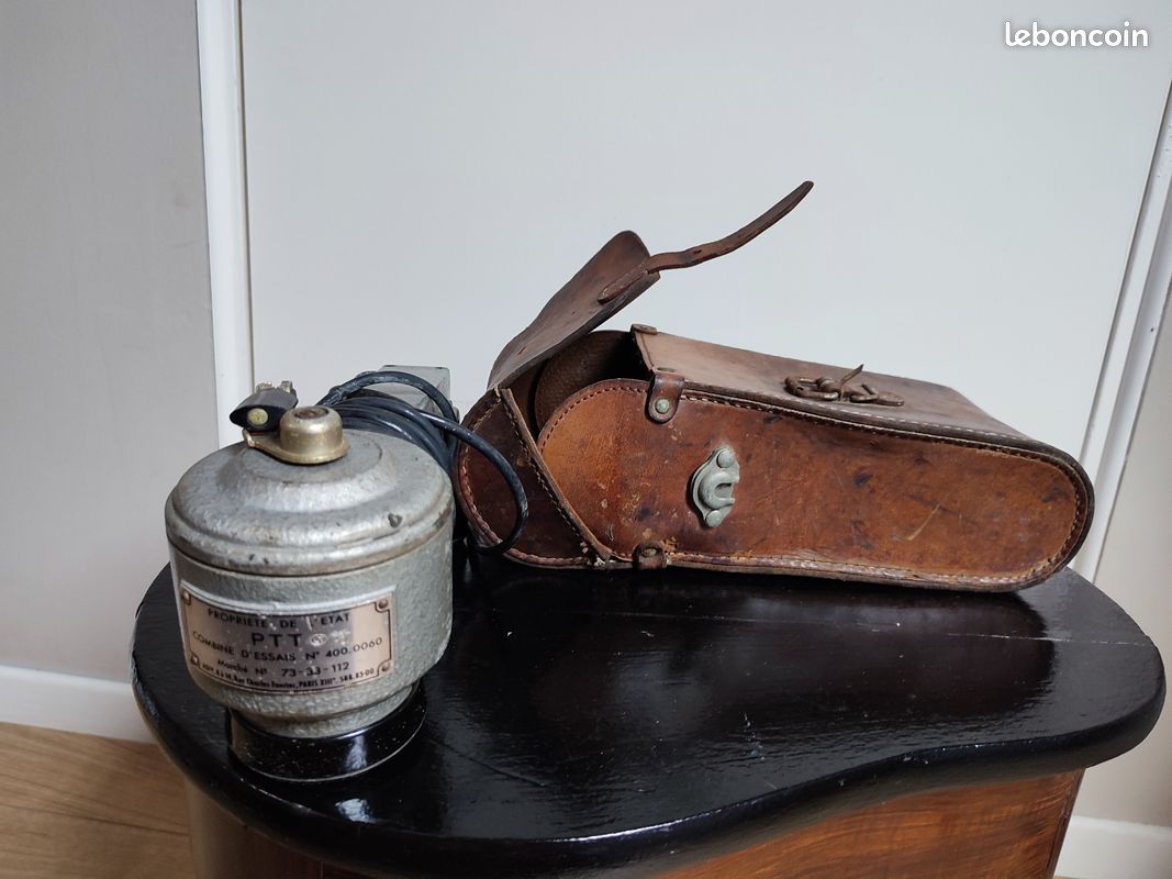 VINTAGE TéLéPHONE à CADRAN TESTEUR de LIGNE