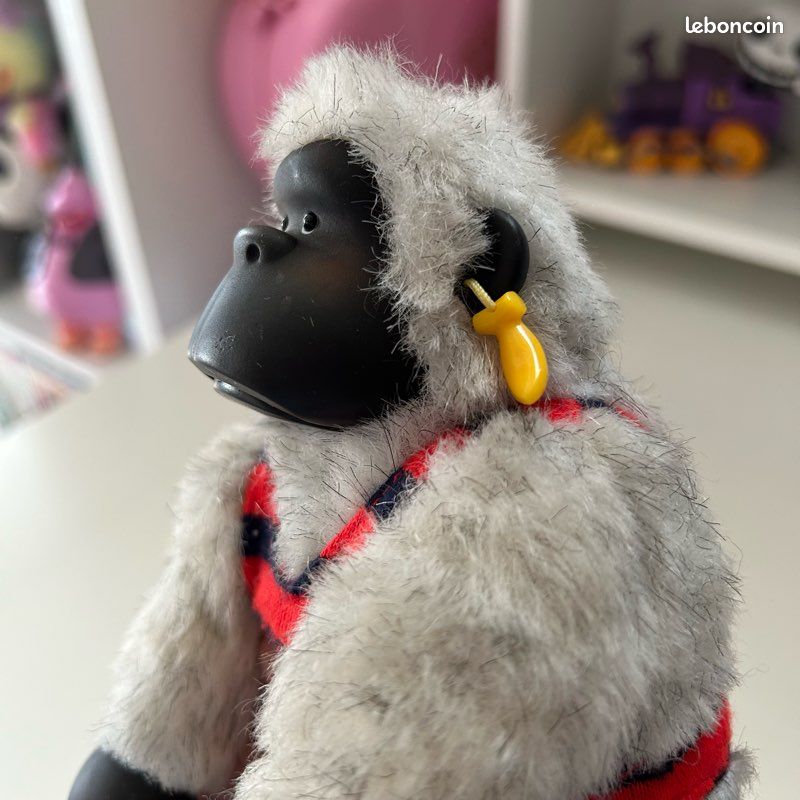 Grande Peluche Vintage Singe Pilote De Chasse Murphy Magical - Rare Collection
