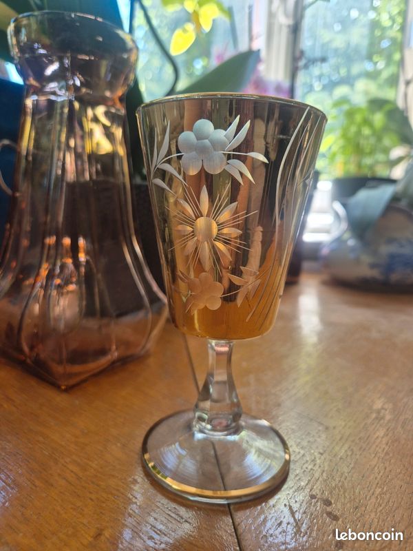 Ancien verre "souvenir de Communion" (image 3)