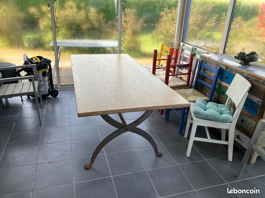 Vends table en orme blanc (image 1)