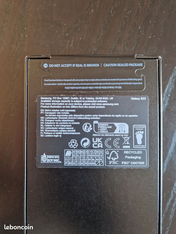Samsung S23 / 128G / couleur Lavande neuf (image 2)