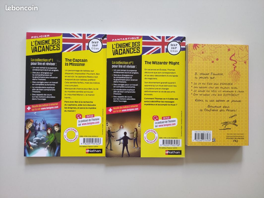 3 livres Anglais et Français (image 2)