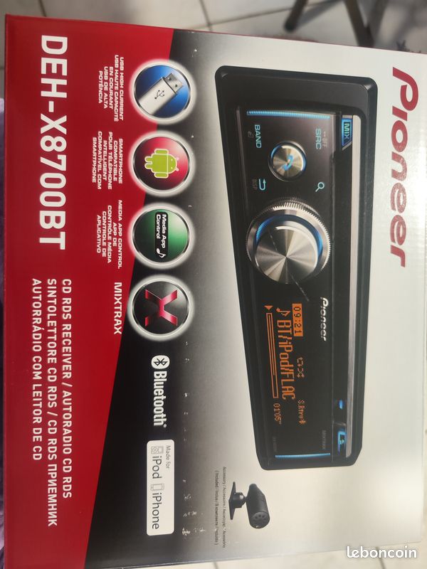 AUTORADIO PIONEER DEHX8700BT