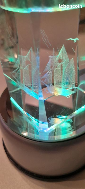 Lot de 2 bloc porte bougie et bloc cylindre en VERRE épais (image 11)