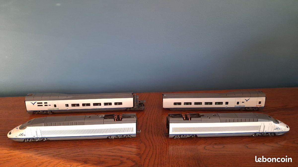 Train Miniature TGV AVE RENFE Prestige – Rame 03, échelle HO, Jouef, Analogique, Occasion