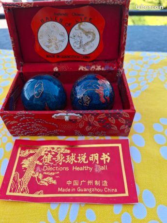Boules De Qi Gong Musicales Avec Motif Dragons - Idéal Anti-stress Et Relaxation