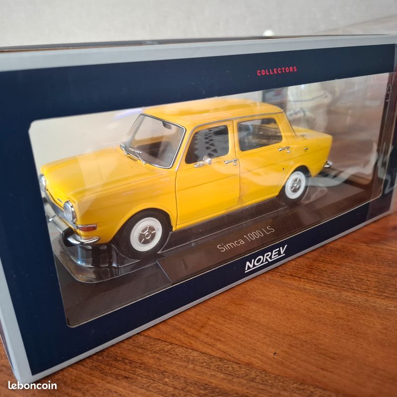 SIMCA 1000 LS jaune maya de 1974 NOREV 1/18 (image 1)