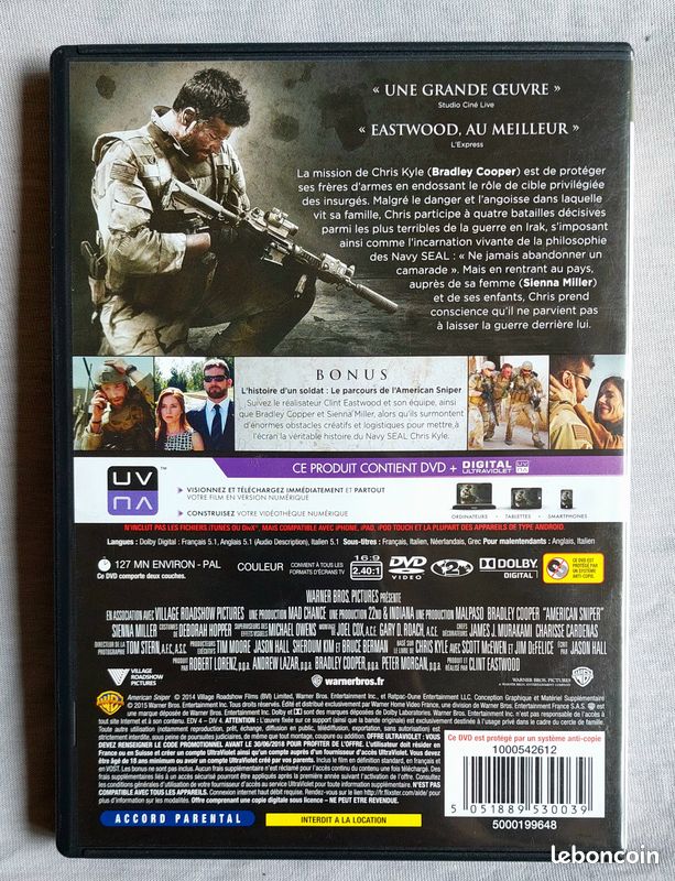 DVD American Sniper (2014) (image 2)