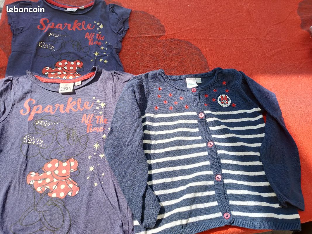 Lot gilet Disney Minnie 3 / 4 ans neuf (image 1)