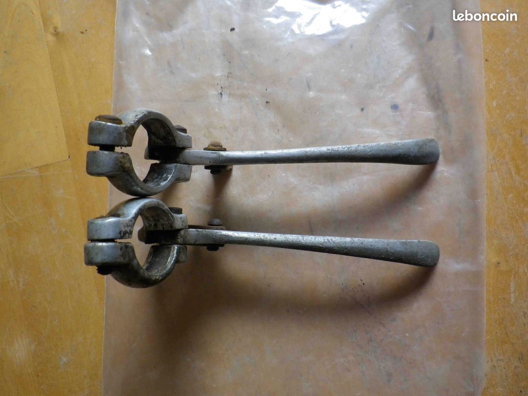 Leviers de frein vélo ancien en aluminium (image 3)