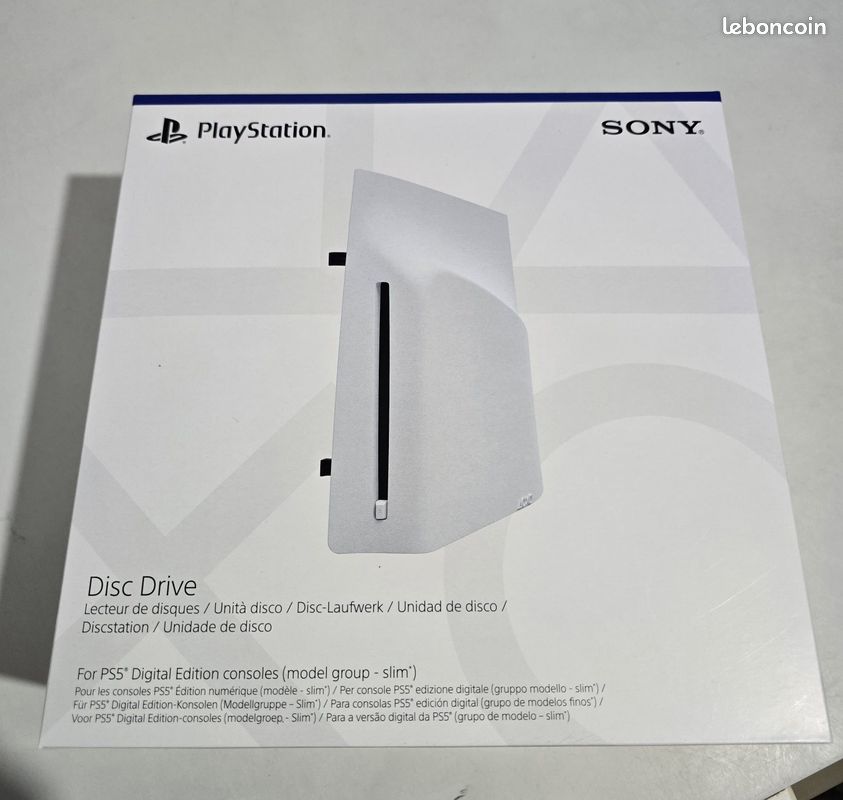 Lecteur Disque PS5 Slim Digital / PS5 Pro – Neuf Sous Blister, Accessoire Sony Externe
