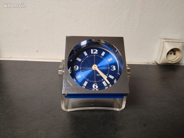 ANCIEN RÉVEIL DE voyage pendulette d'officier 19e siècle clock EUR 119