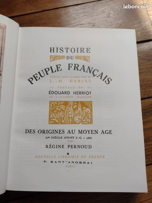 Histoire du peuple français des origines au moyen âge - Collection