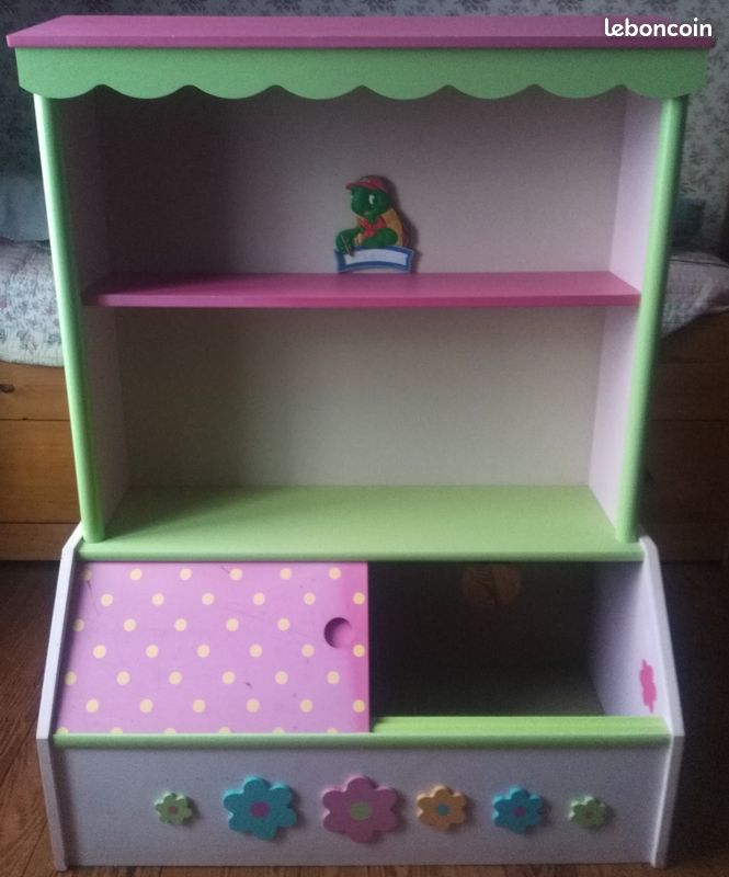 Bibliothèque avec coffre et rangement (image 1)