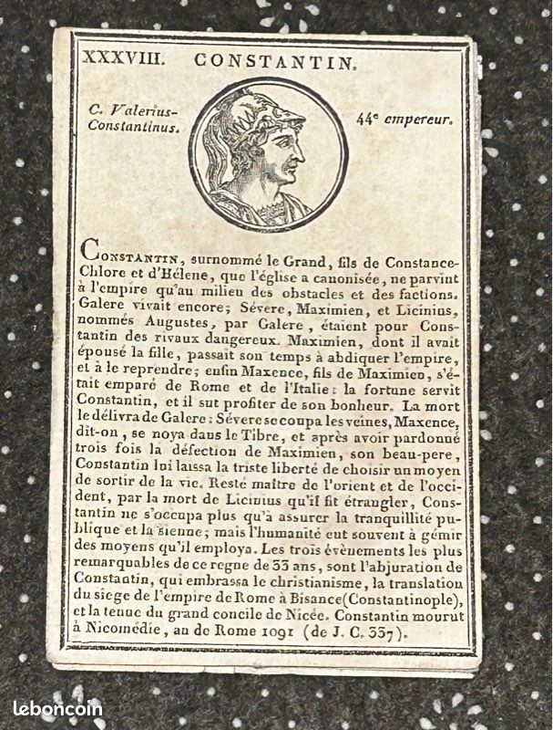 Ancien jeu de carte histoire romaines par Pierre-Francois GODARD (image 6)