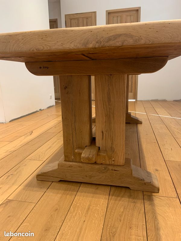 Table Monastère Ancienne en Chêne Massif - 🇫🇷 Fabrication Française (image 4)
