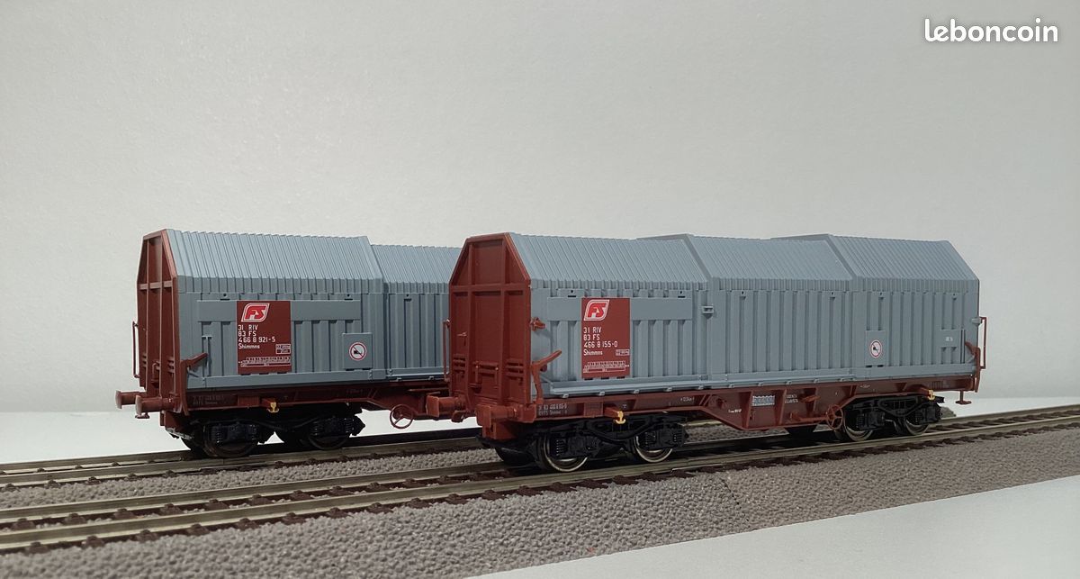 ROCO 46379 - Tiefladewagen wagon poche surbaissé ÖBB – Antique MarcBea