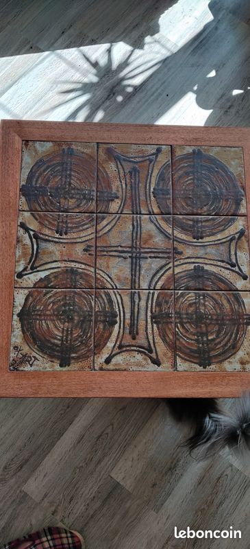 TABLE BASSE OX-ART 1974 Scandinave Vintage (image 2)