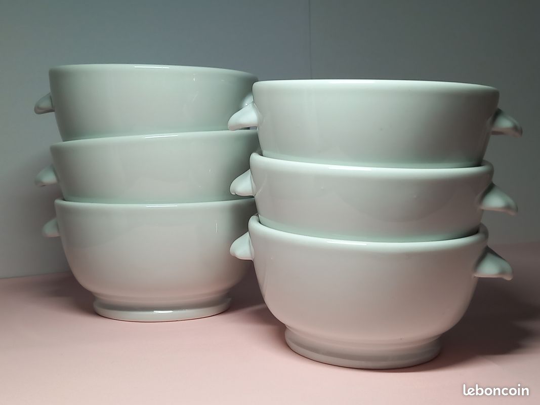6 Bols à gratinée en porcelaine blanche « PILLIVUYT » (image 6)