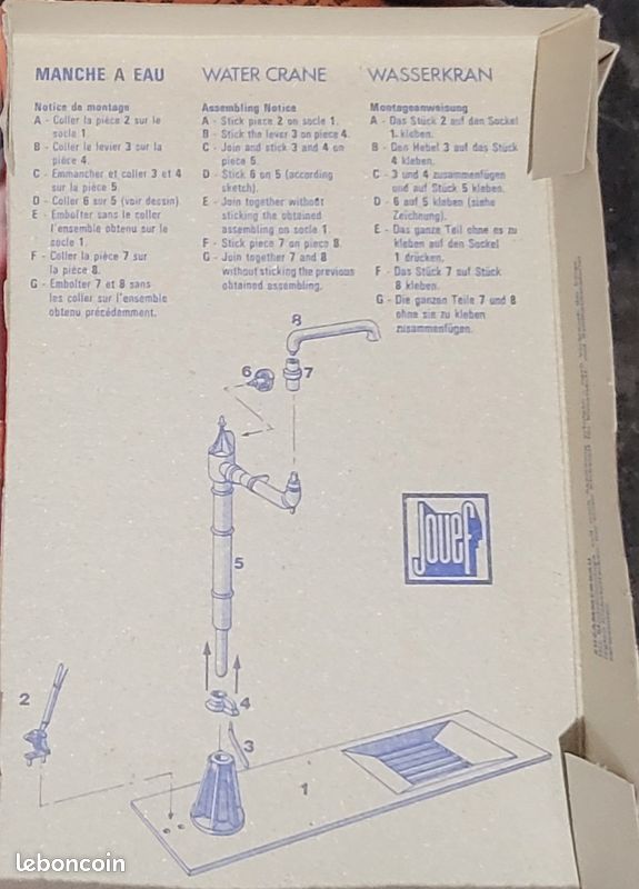 Maquette Jouef à Monter : Grue, Manche à Eau Et Tas De Charbon – 103800, Neuf