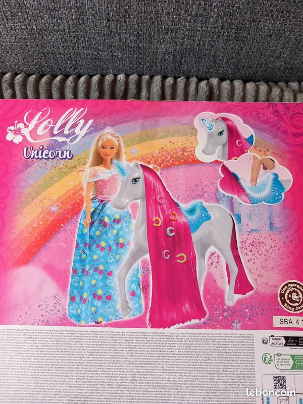 Poupée LOLLY et sa LICORNE neuf (image 2)